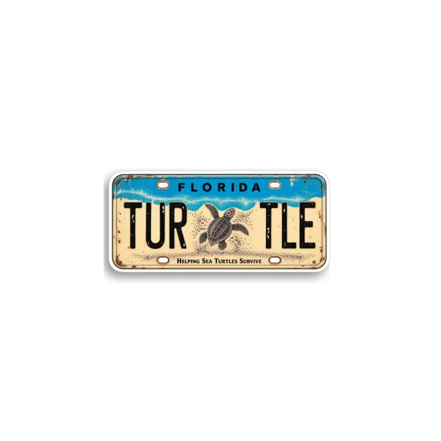 Florida Turtle Plate Sticker