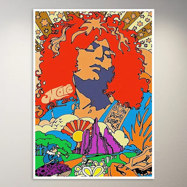 Psychedelisches Trippy-Ästhetik-Wandposter