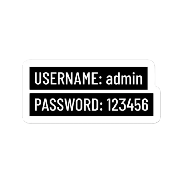 Benutzername Passwort Programmierer-Sticker