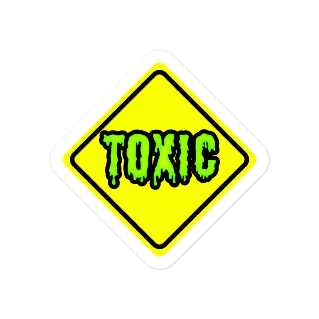 Toxisch Verkehrsschild-Sticker