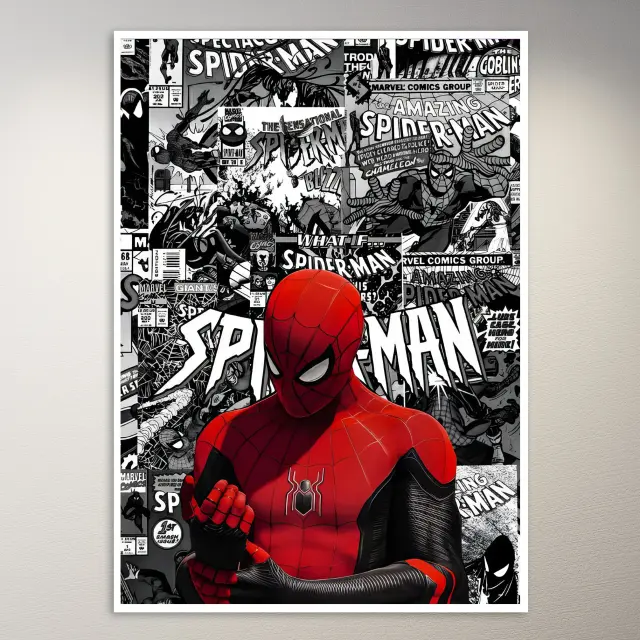 ملصق فني كولاج The Amazing Spider-Man