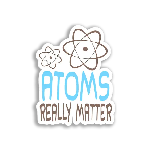 Atom Illustration Sticker