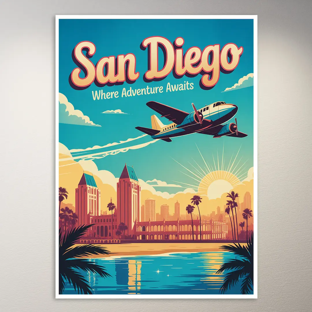 San Diego Reiseposter