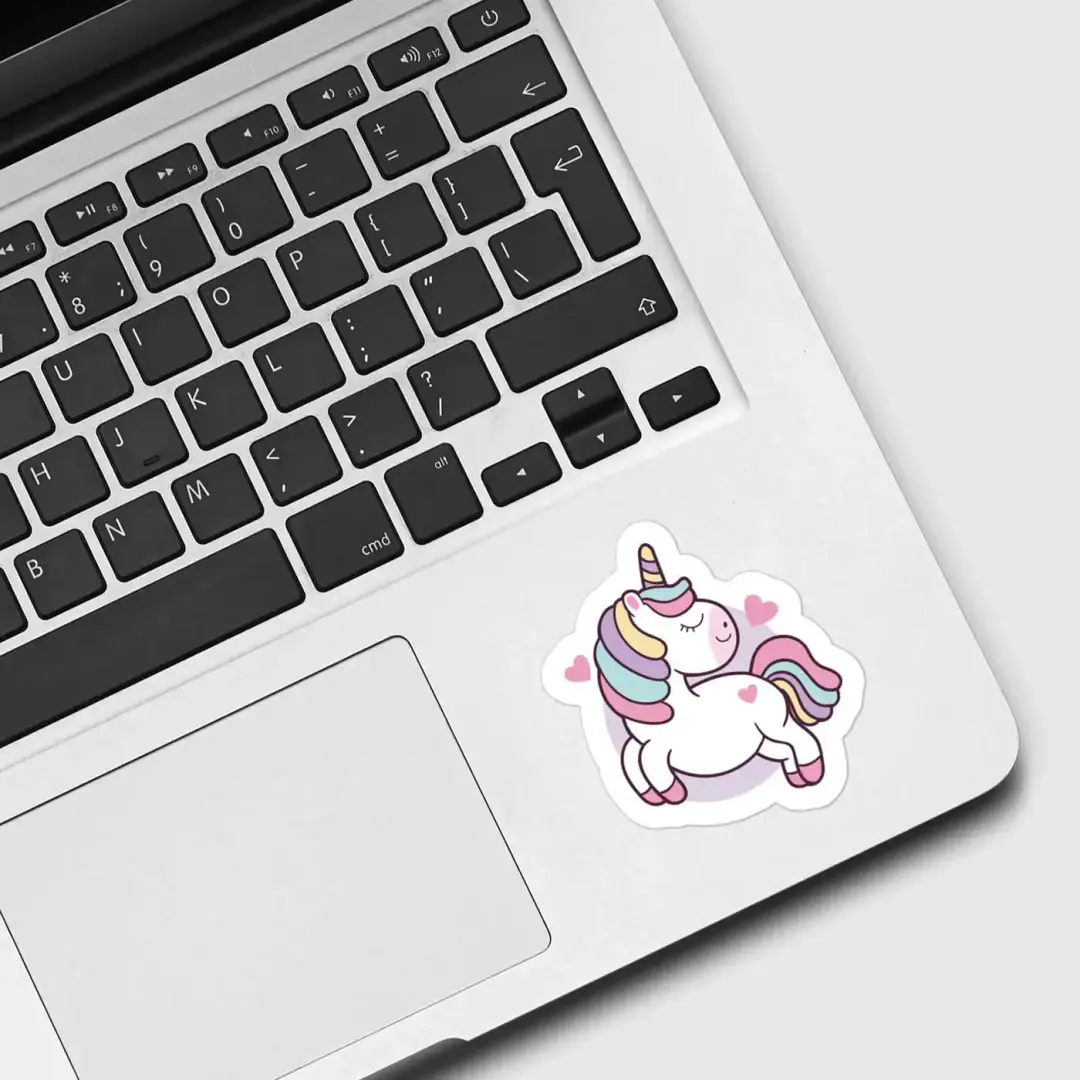 Cute Smiling Unicorn Sticker