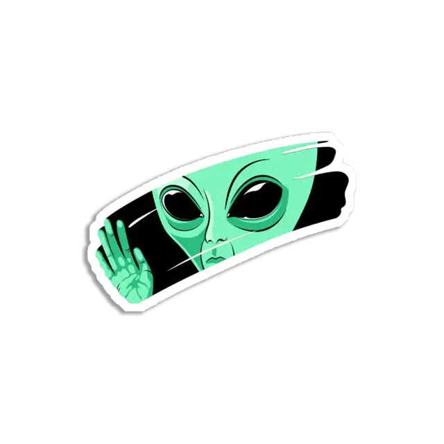Big Eyed Alien Sticker