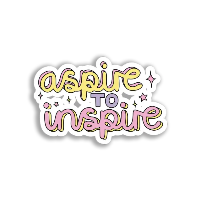 Strebe danach zu inspirieren Sticker