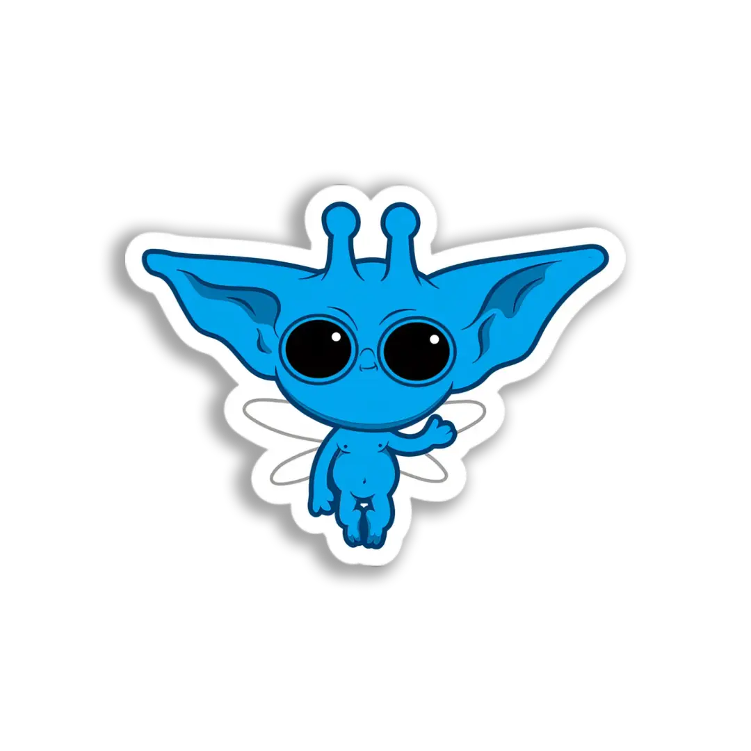 Blaues Feenwesen Sticker