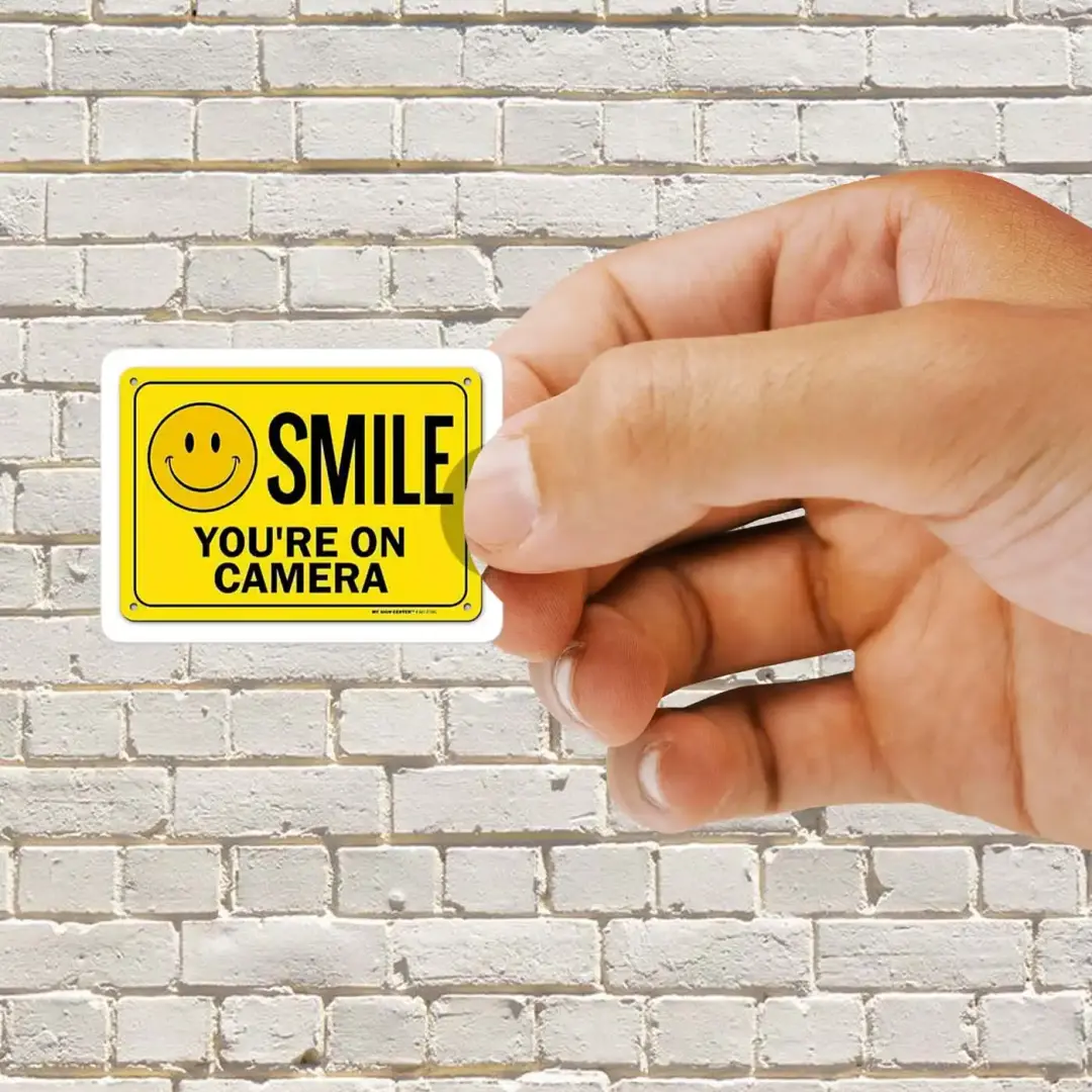 Smile you are on Camera Sticker