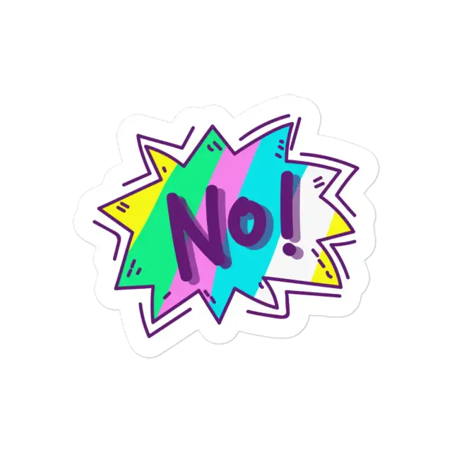 Schriftzug NEIN Sticker