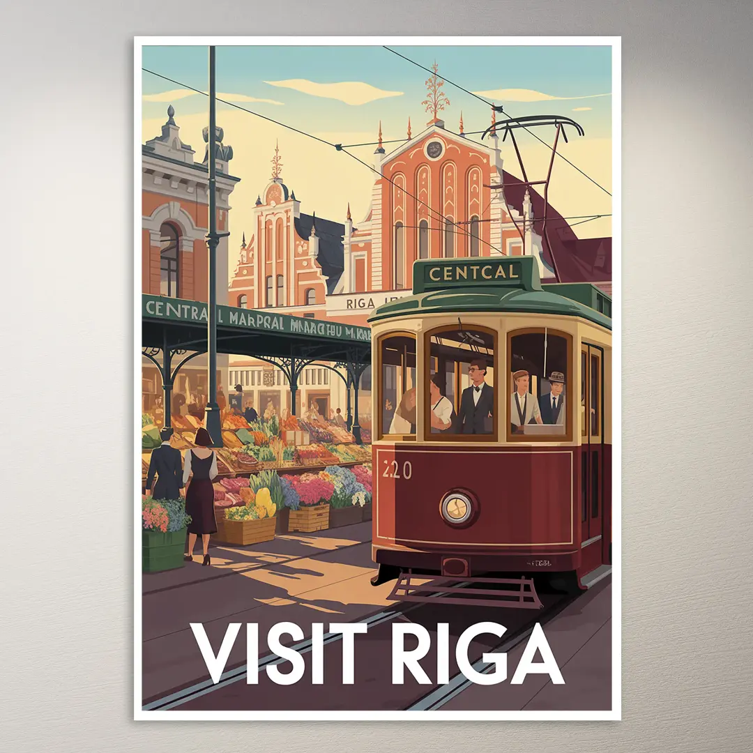 Riga Reiseposter