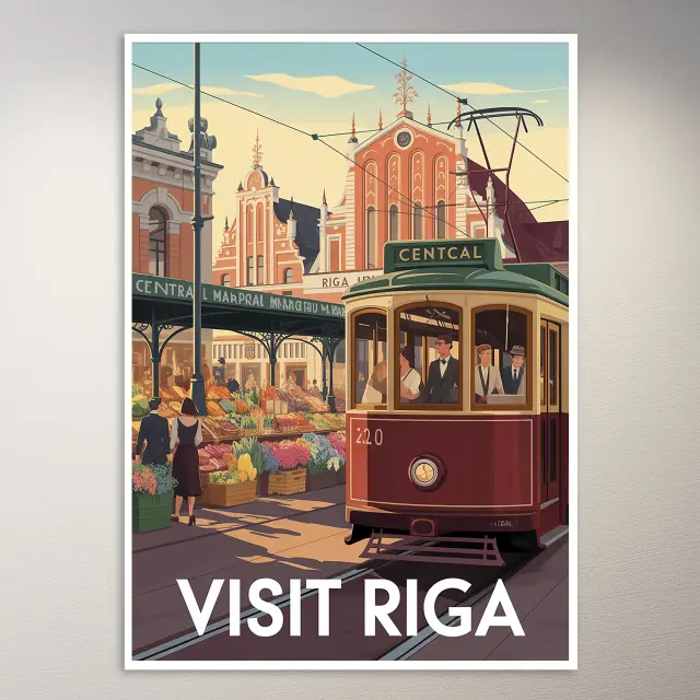 Riga Reiseposter