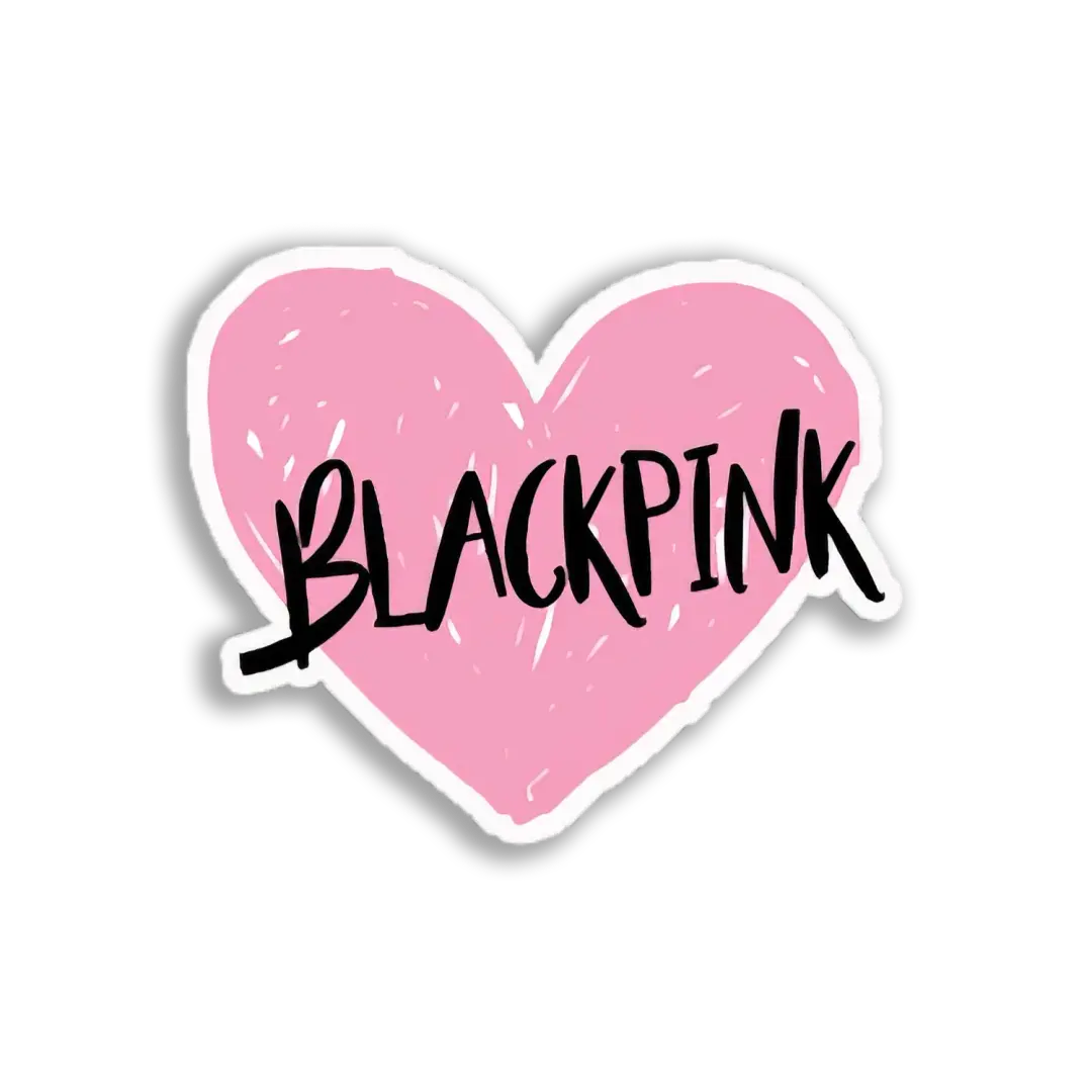 Blackpink Heart Logo Sticker