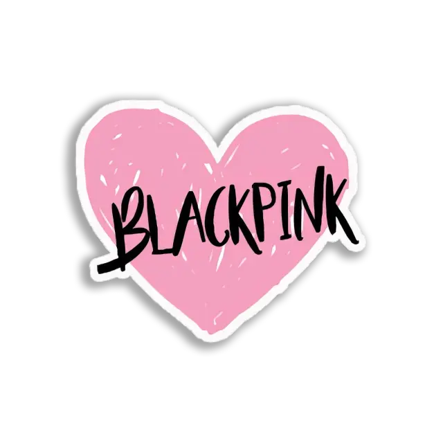 Blackpink Heart Logo Sticker