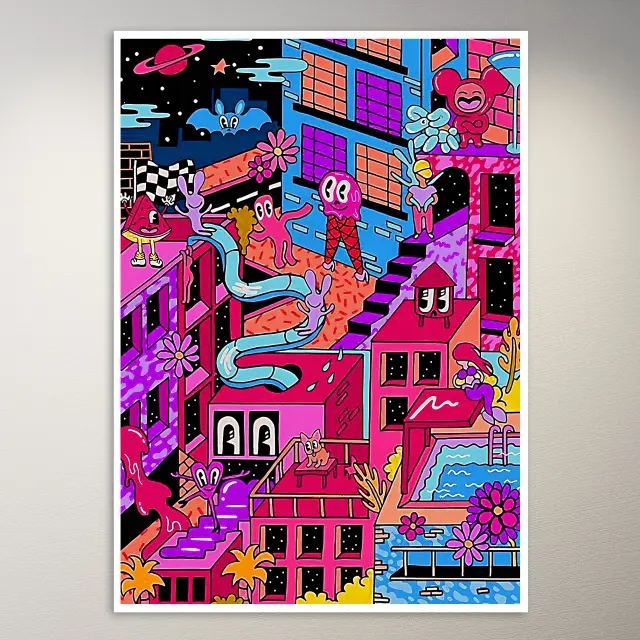 Trippy Kunst-Poster