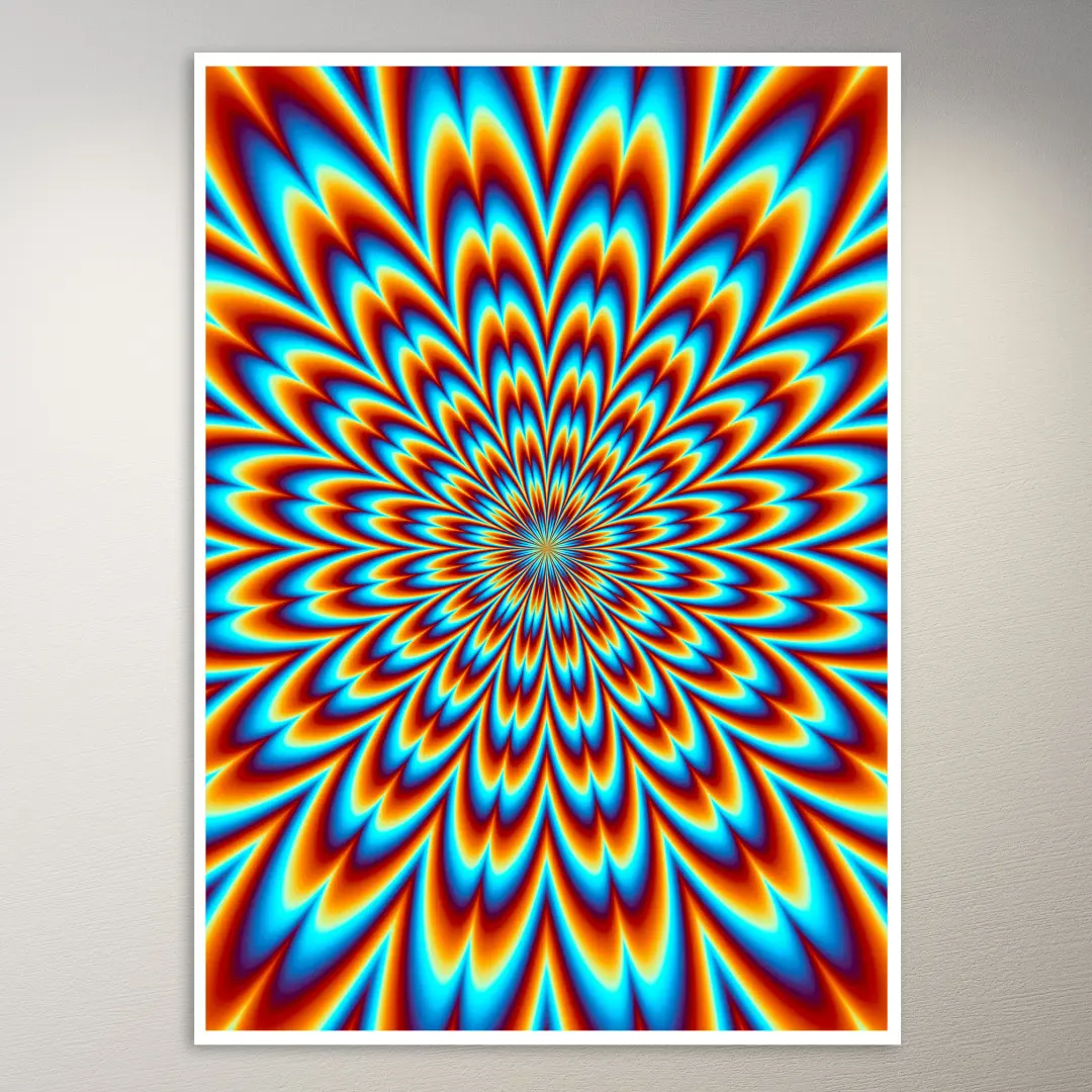 Psychedelic Optical Illustion Poster