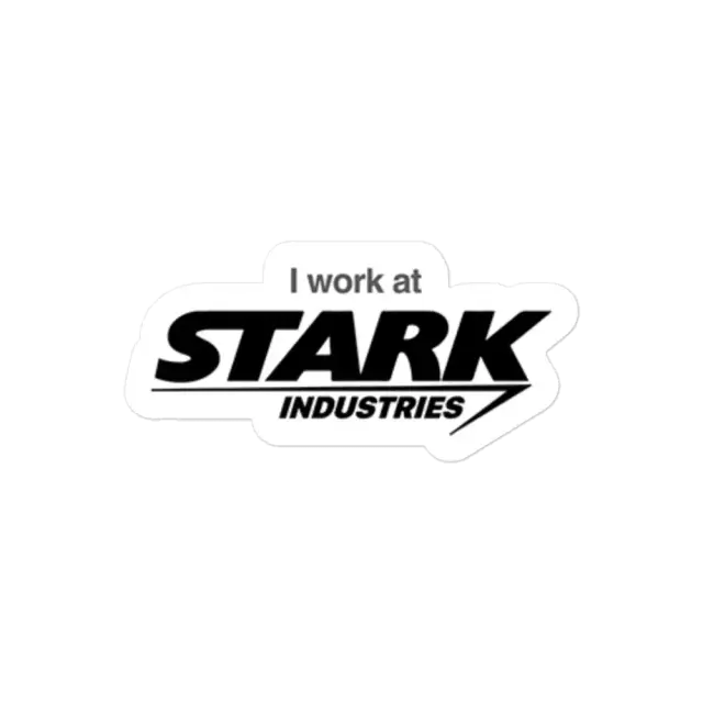 Ich arbeite bei Stark Industries Sticker