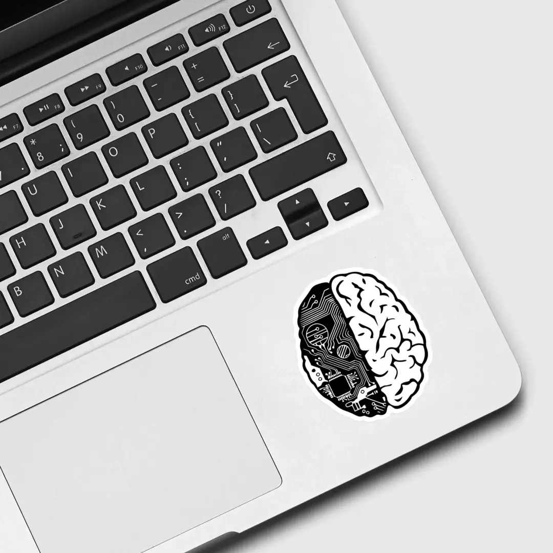 Coding Brain Sticker