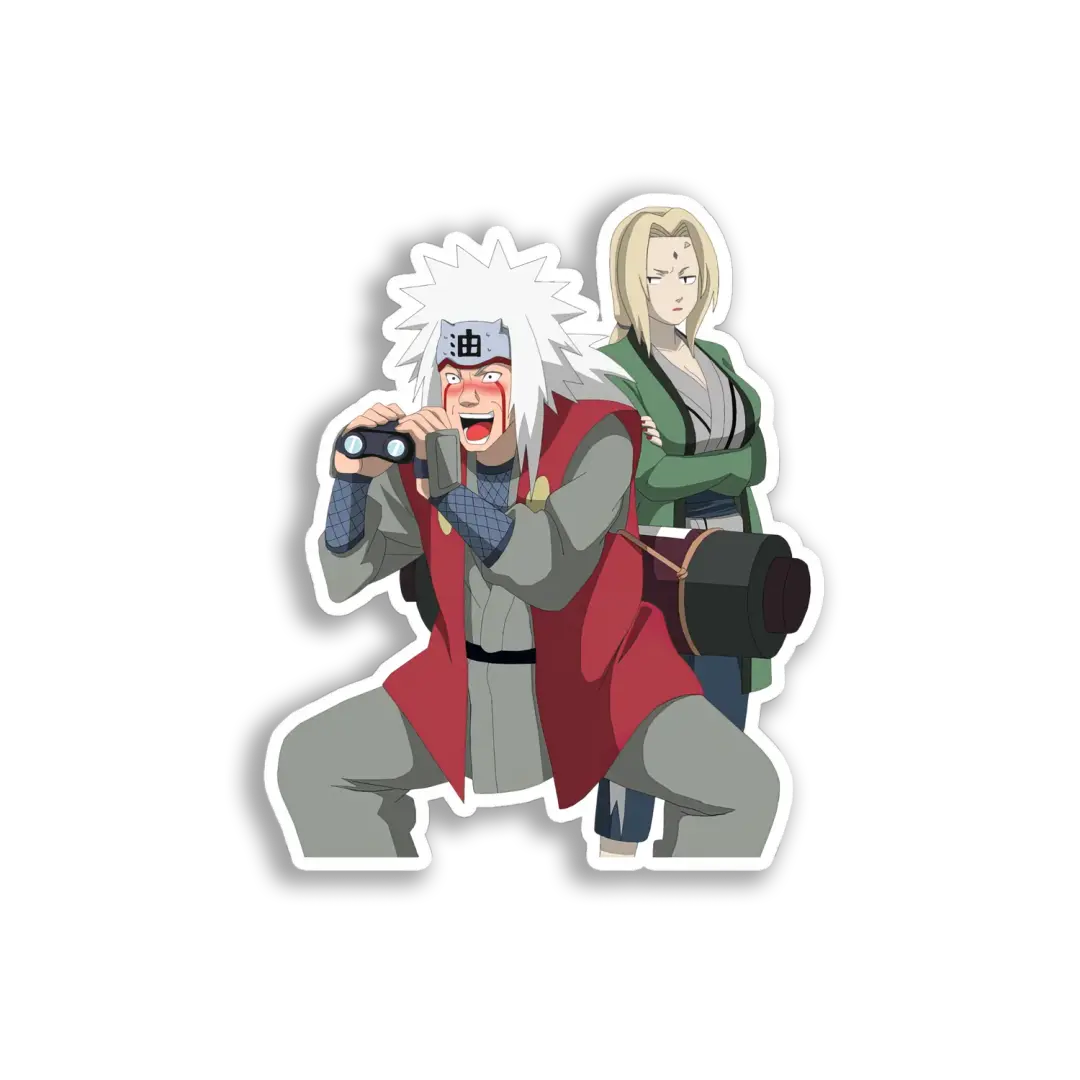 Jiraiya and Tsunade Sticker