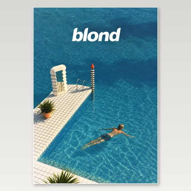 Blond Pool A4-Poster