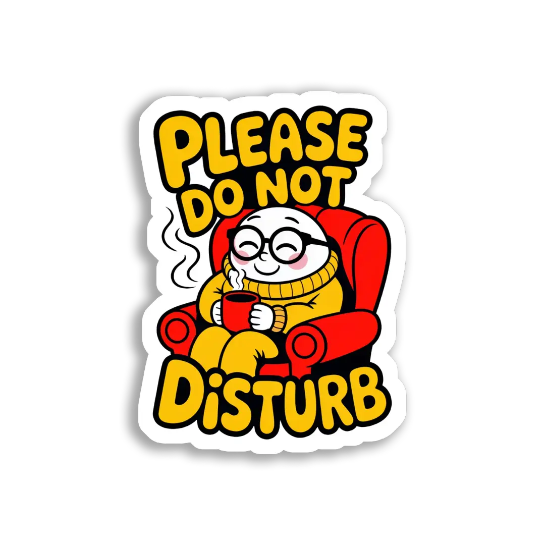 Please Do Not Disturb Sticker