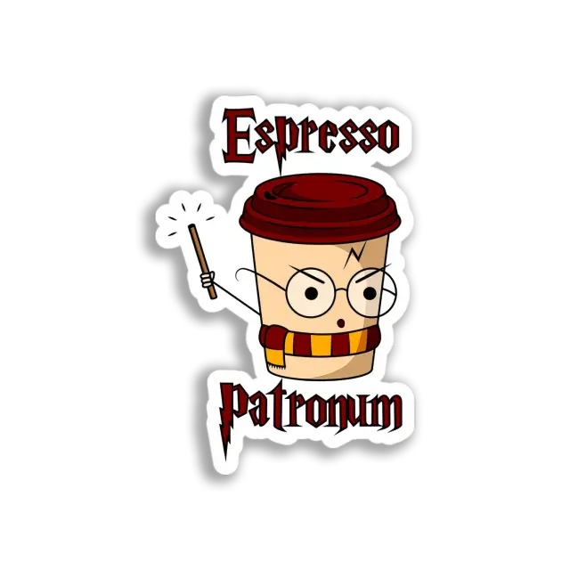 Espresso Patronum Cup Sticker