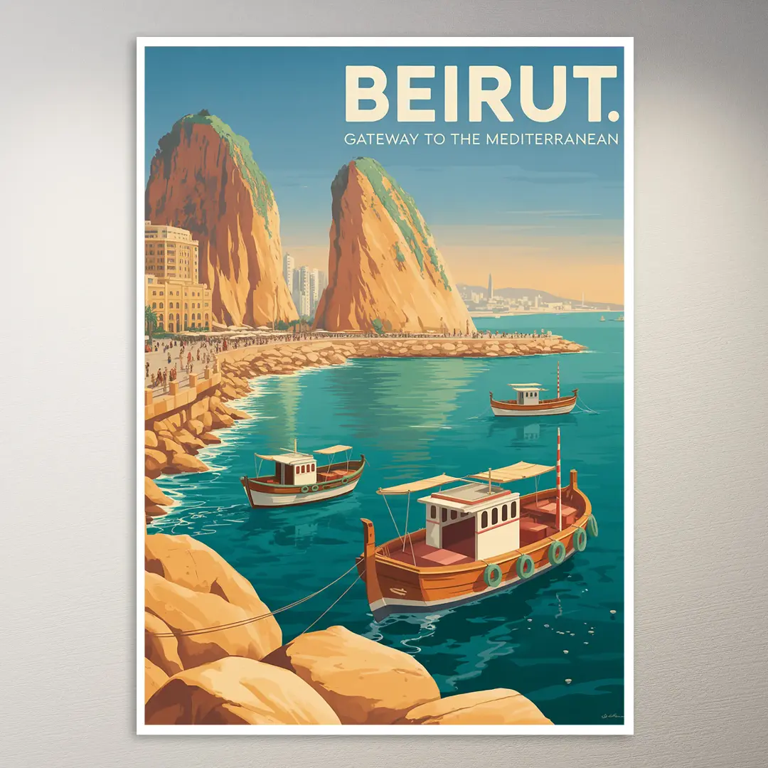 Beirut Reiseposter