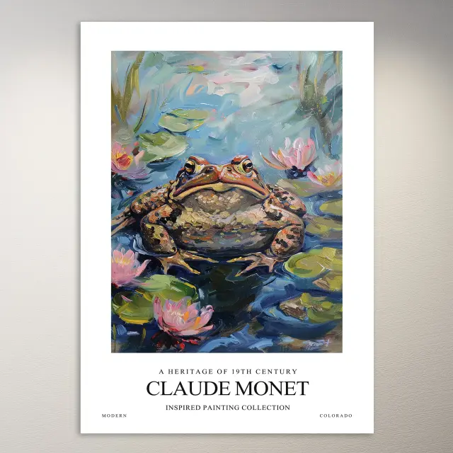 Von Claude Monet inspiriertes Gemälde | Kunst-Poster
