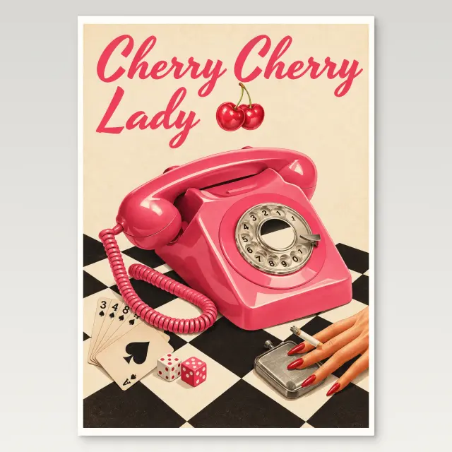 Cherry Cherry Lady Poster