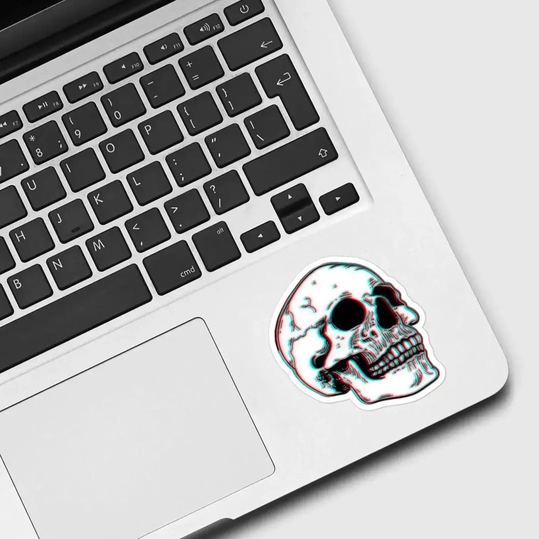 Skull Sticker Trippy Sticker