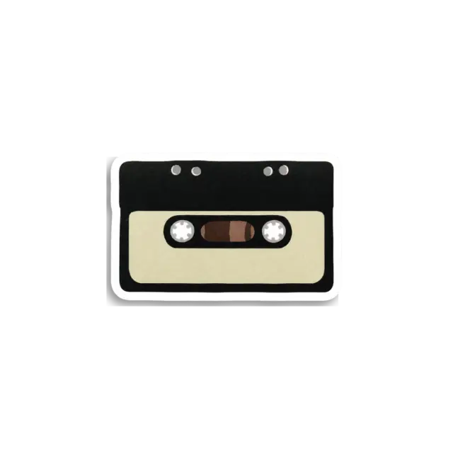 Retro-Kassetten-Sticker