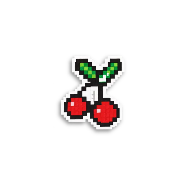 Pixel Cherries Sticker