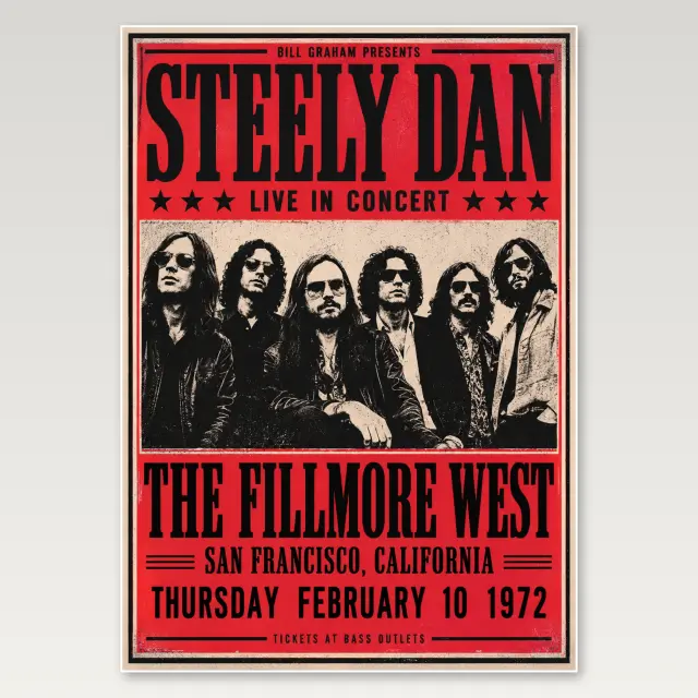 Steely Dan Vintage-Gig A4-Poster
