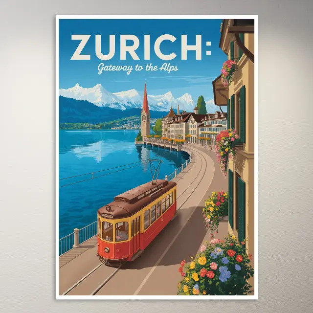 Zürich Reiseposter