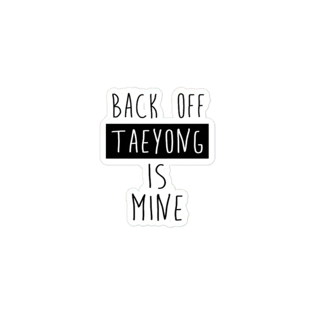 Finger weg, Taeyong gehört mir Sticker