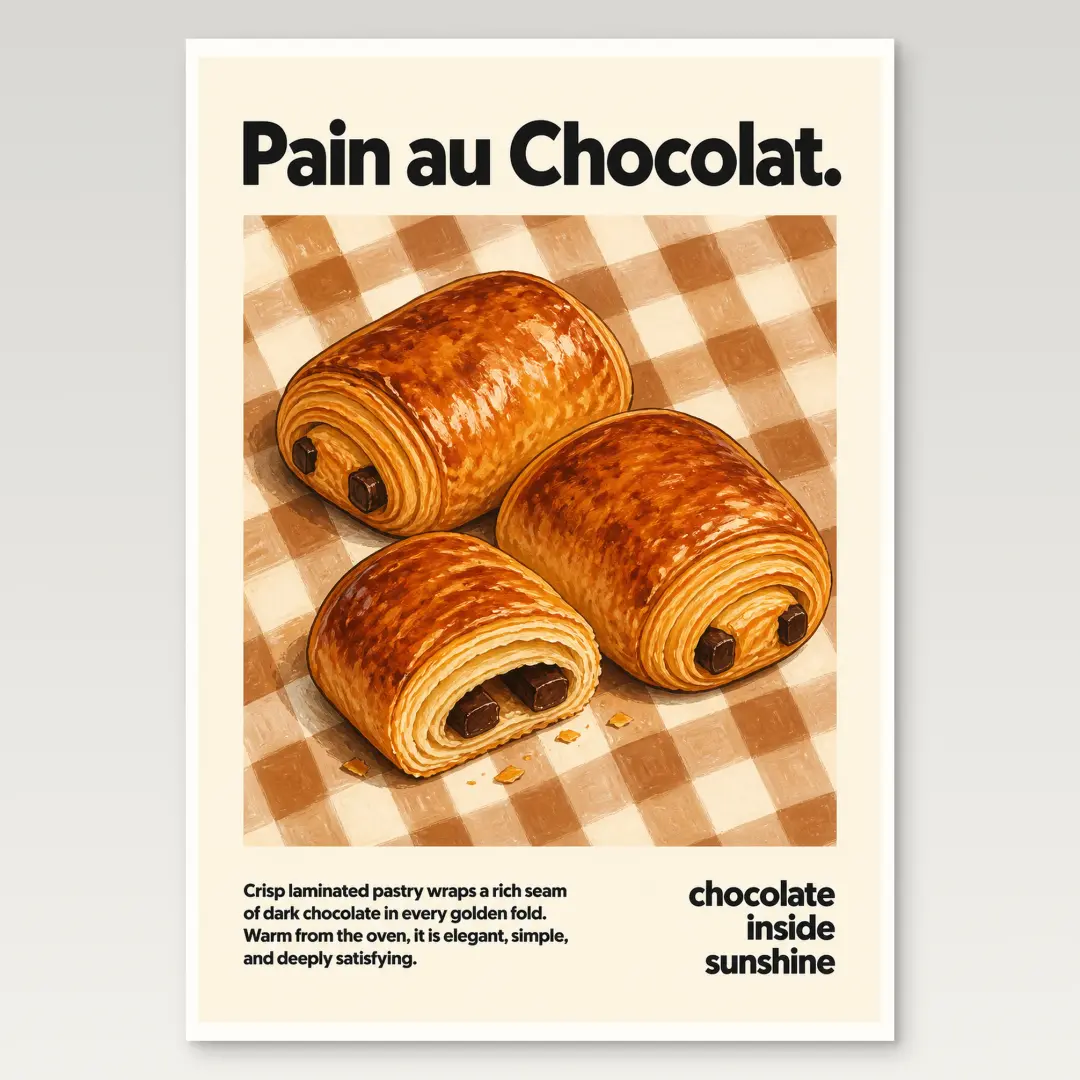 Póster de Pain au Chocolat