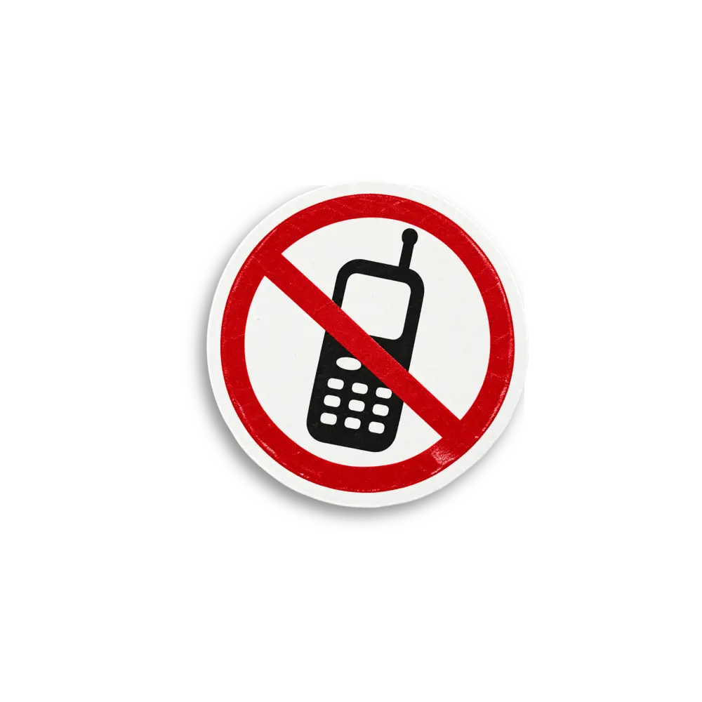 Handy verboten Sticker