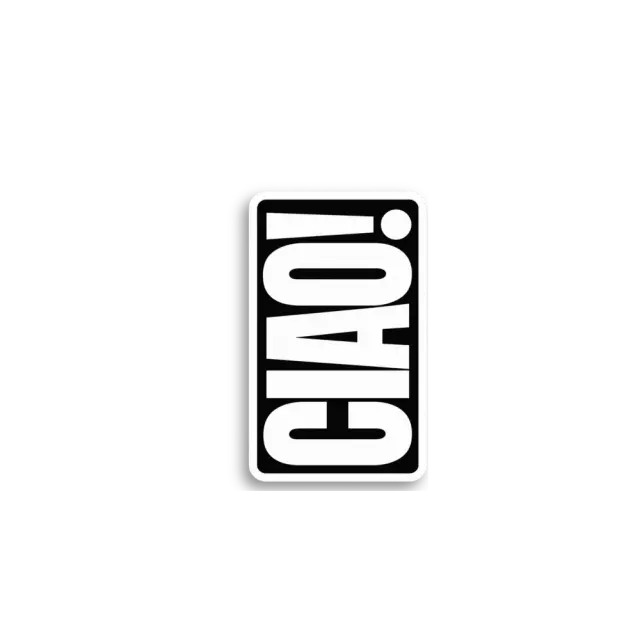 สติกเกอร์ Ciao แนวตั้ง