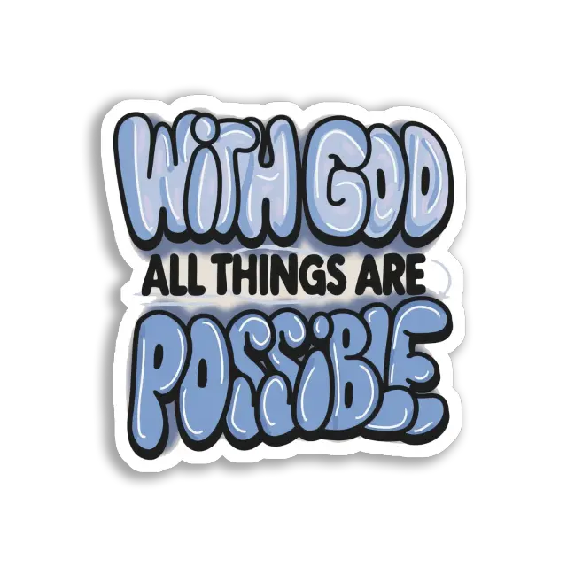 Bei Gott ist alles möglich Sticker