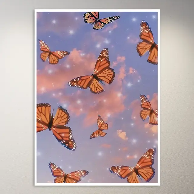 Ästhetische Schmetterlinge | Ästhetik-Poster