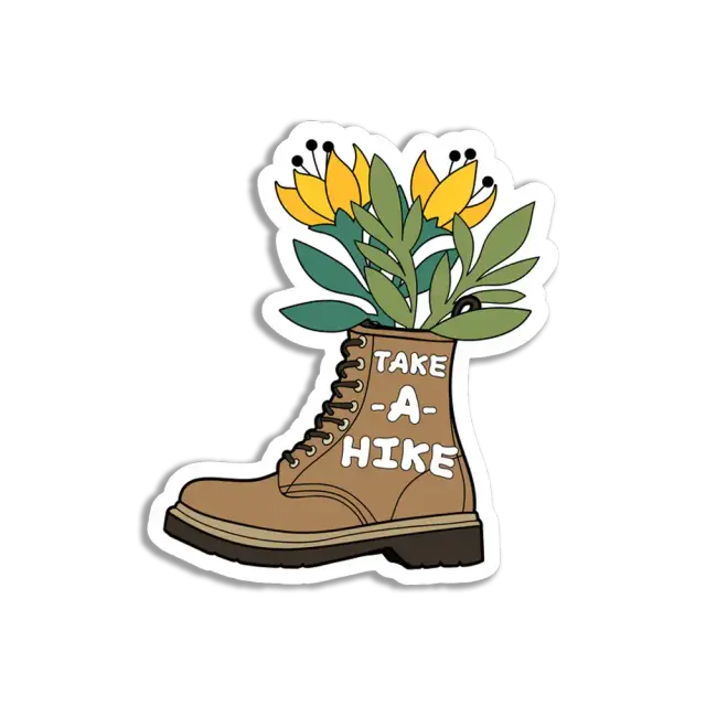 Geh wandern Sticker