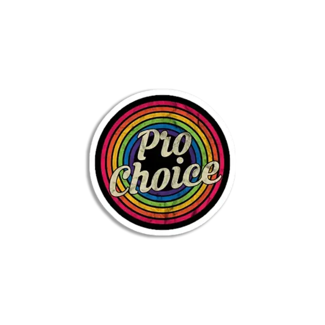 Regenbogen Pro-Choice Sticker