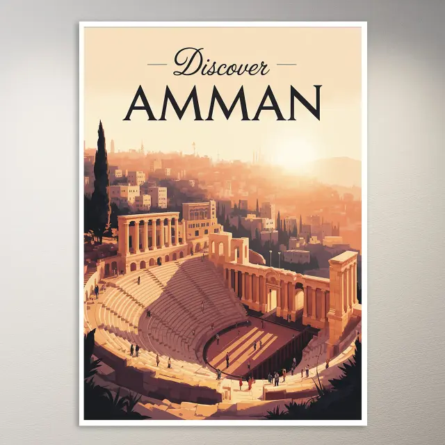 Amman Reiseposter