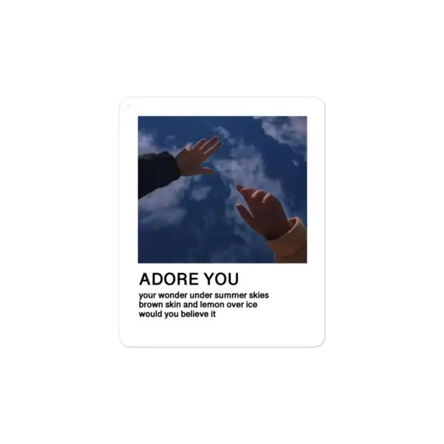 Harry Styles Adore You Polaroid Sticker