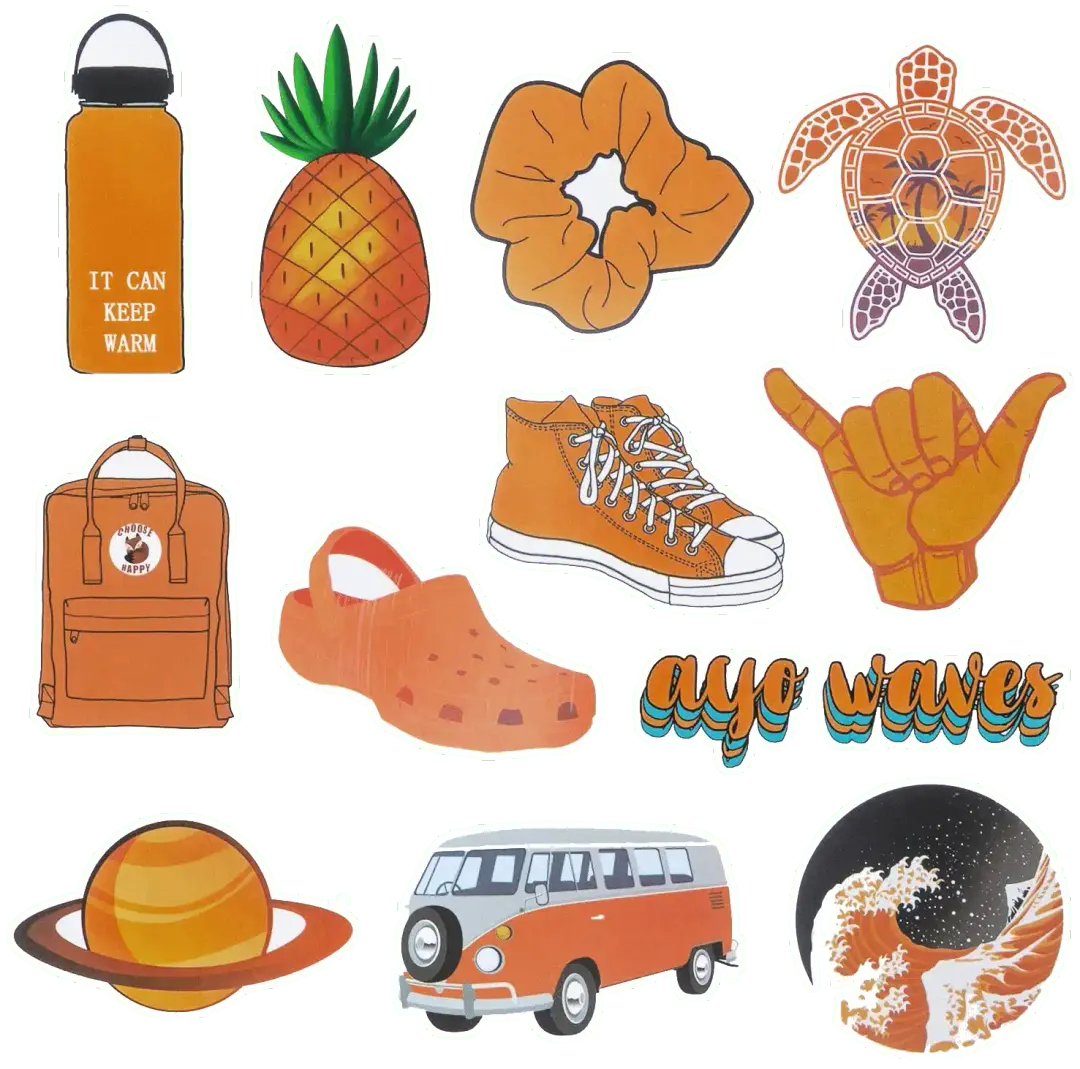 Orange VSCO Stickers