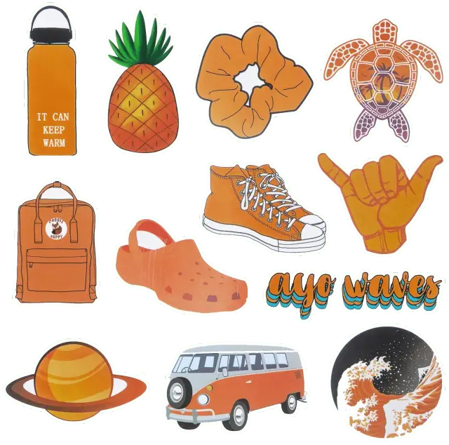 Orange VSCO Stickers