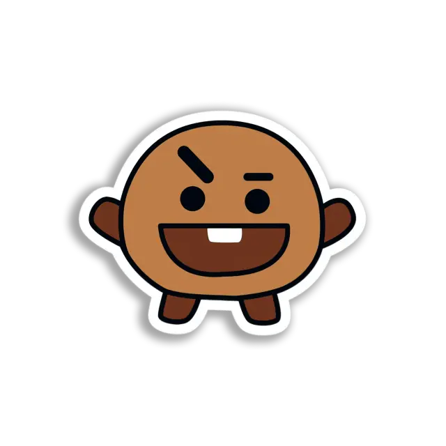 BT21 Brown Character Sticker
