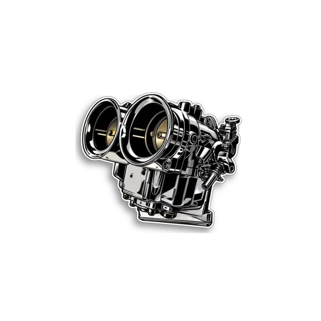 Twin Turbo Engine Sticker