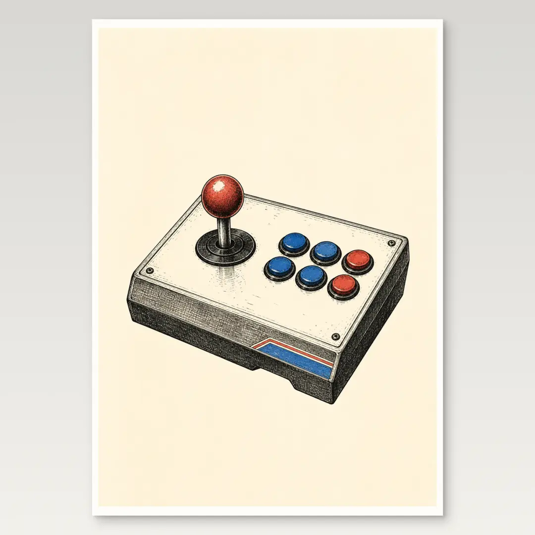 Arcade-Joystick-Poster