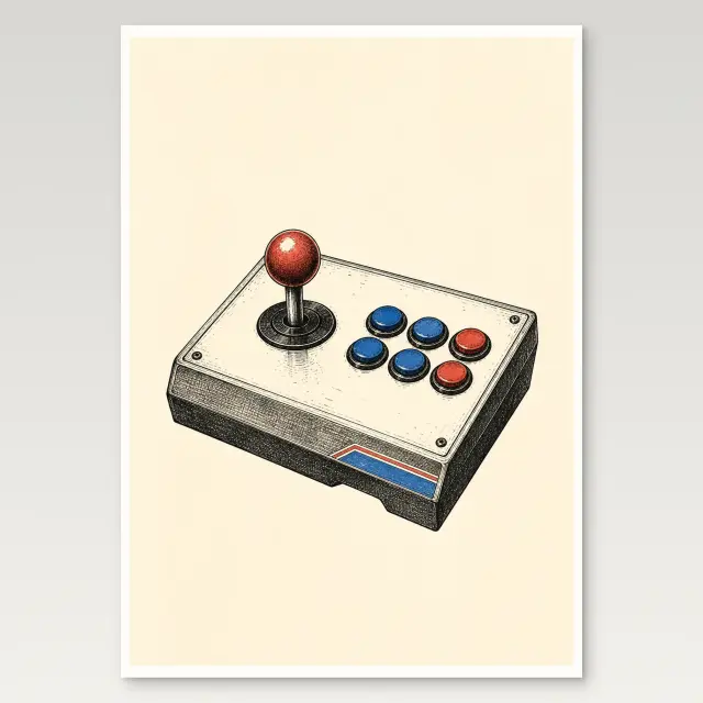 Arcade-Joystick-Poster