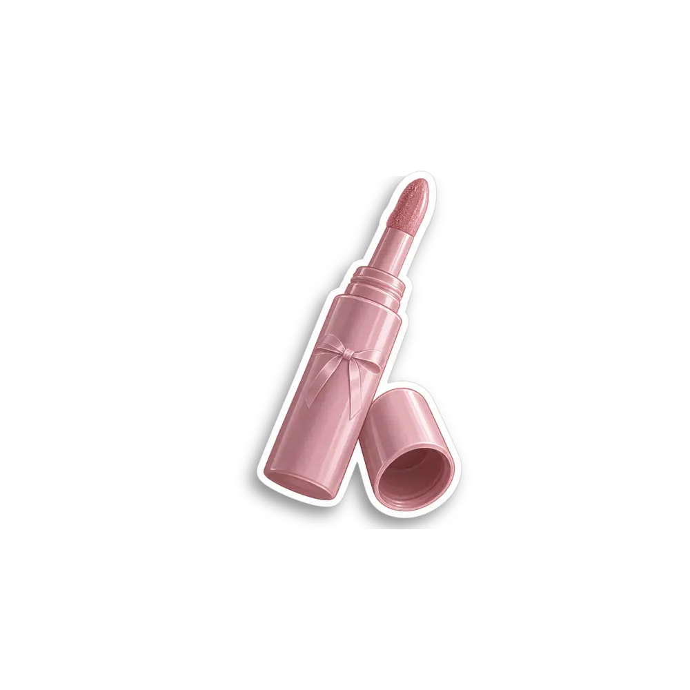 Rosa Lipgloss Sticker